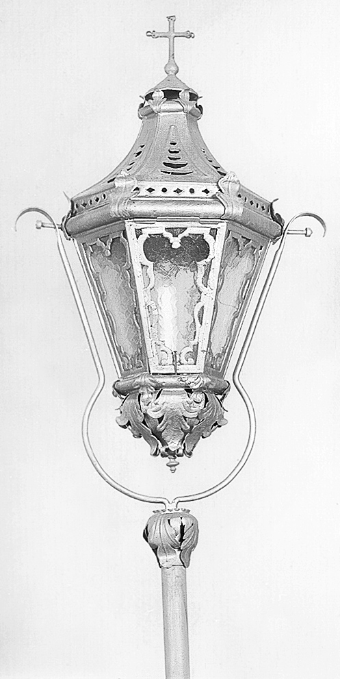 lanterna processionale - manifattura emiliana (prima metà sec. XIX)