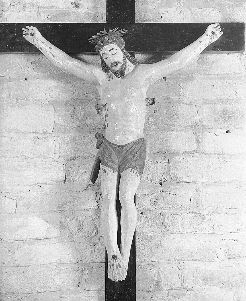 Cristo crocifisso (scultura) - manifattura emiliana (seconda metà sec. XIX)