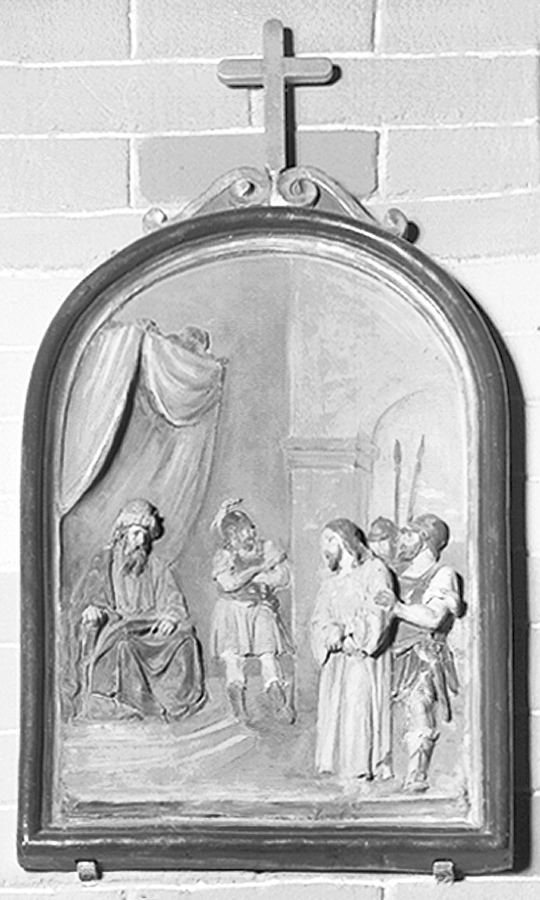 stazioni della via crucis (Via Crucis, ciclo) - manifattura emiliana (prima metà sec. XIX)