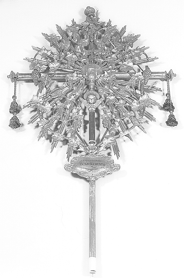 croce processionale - manifattura emiliana (prima metà sec. XIX)