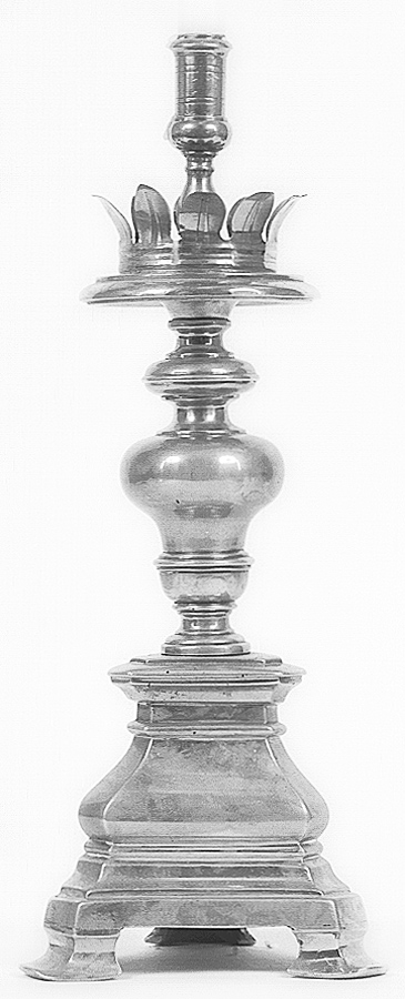 candeliere - manifattura emiliana (secc. XVII/ XVIII)