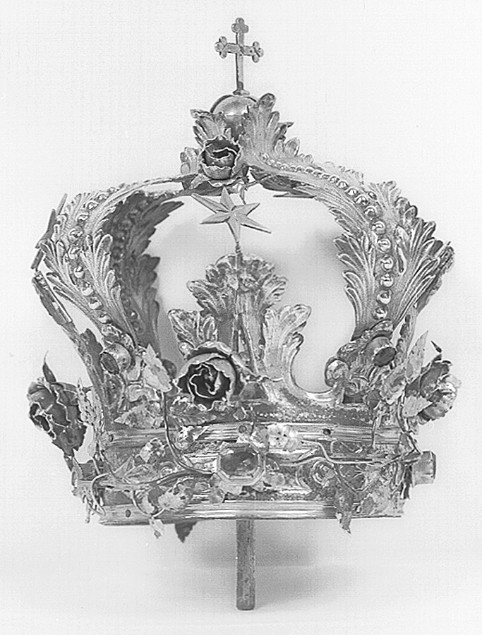 corona di immagine sacra - manifattura emiliana (prima metà sec. XVIII)