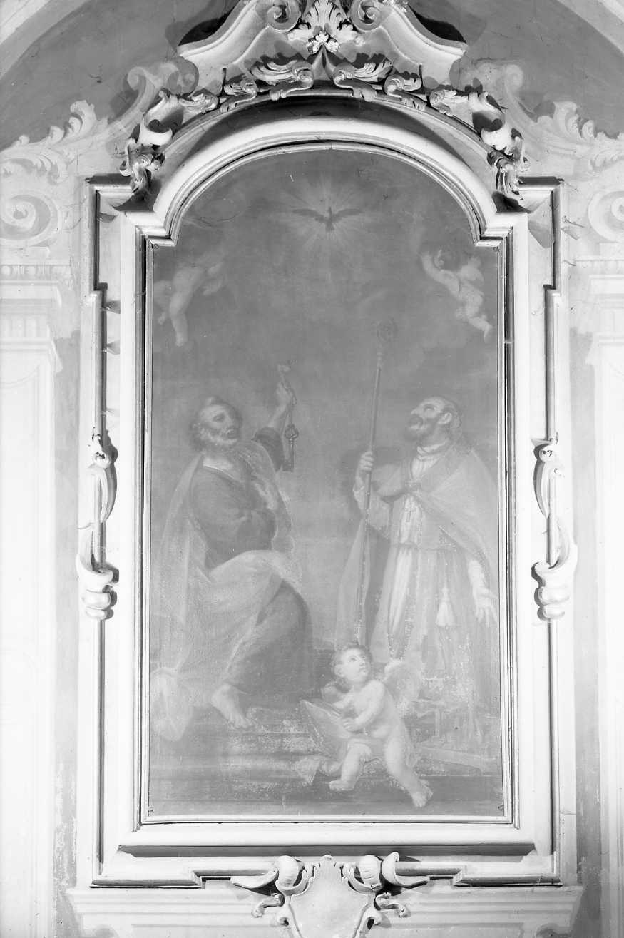 Spirito Santo con San Pietro e San Petronio (pala d'altare) - ambito emiliano (prima metà sec. XVIII)