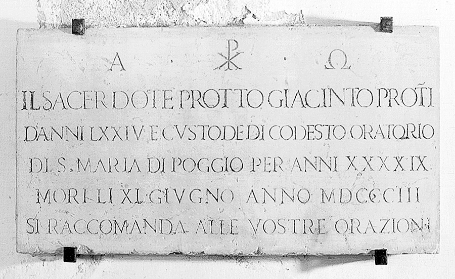 lapide - manifattura emiliana (sec. XIX)