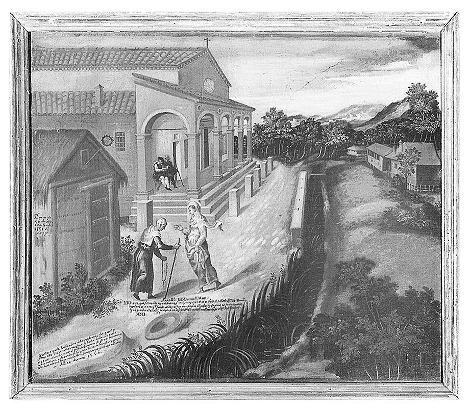 apparizione della Madonna del Poggio a Antonia Bedini (ex voto) - ambito emiliano (sec. XVI)