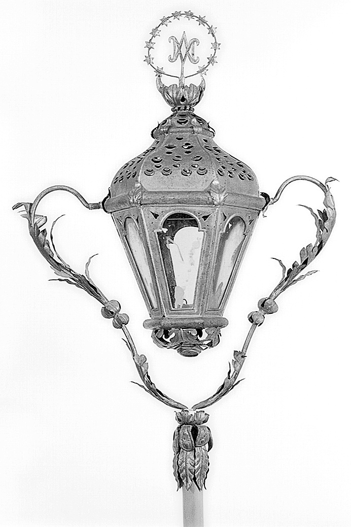 lanterna processionale - manifattura emiliana (sec. XIX)