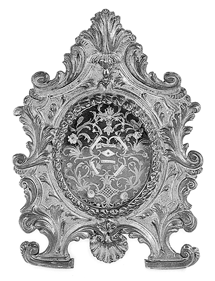 reliquiario - a tabella - manifattura emiliana (seconda metà sec. XVIII)