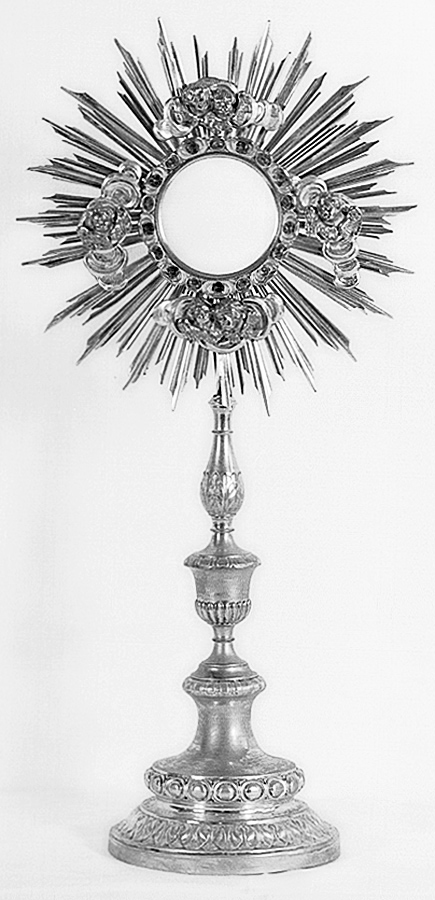 ostensorio - a raggiera - manifattura emiliana (sec. XIX)