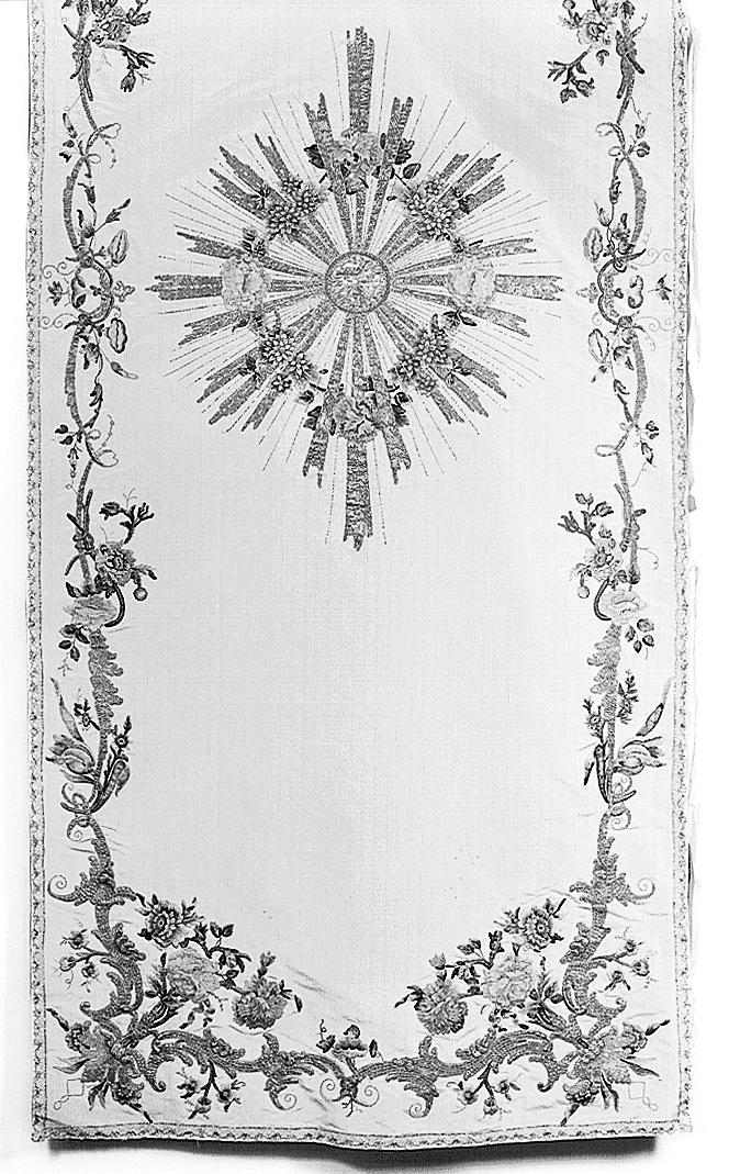 velo omerale - manifattura italiana (sec. XIX)