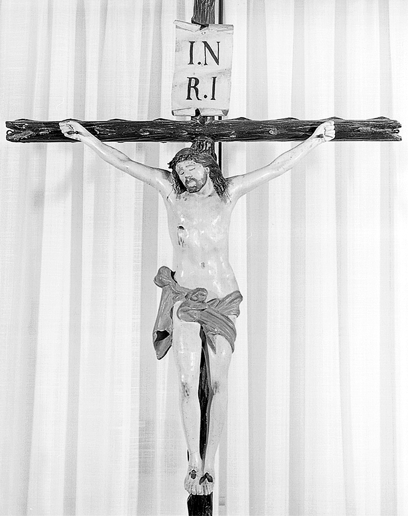 Cristo crocifisso (scultura) - manifattura emiliana (prima metà sec. XIX)