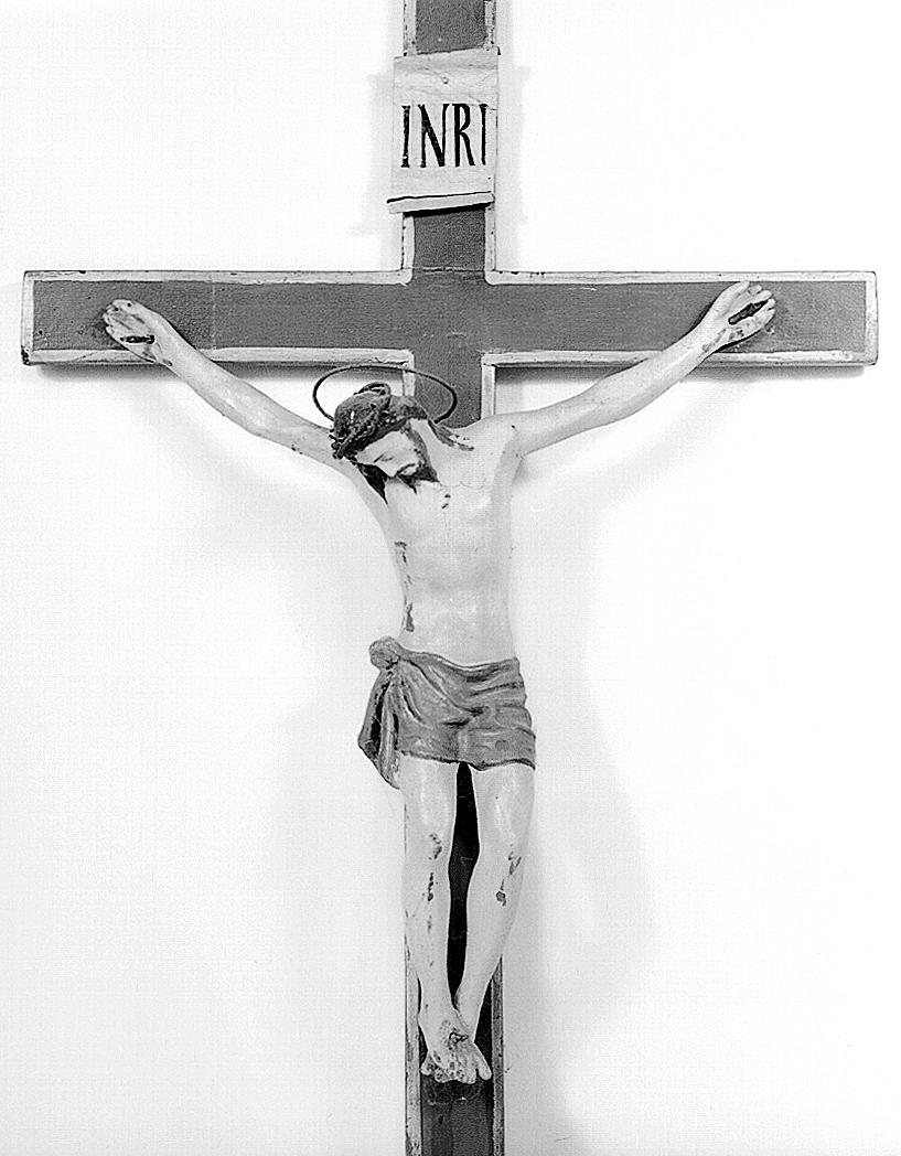 Cristo crocifisso (croce processionale) - manifattura emiliana (prima metà sec. XIX)