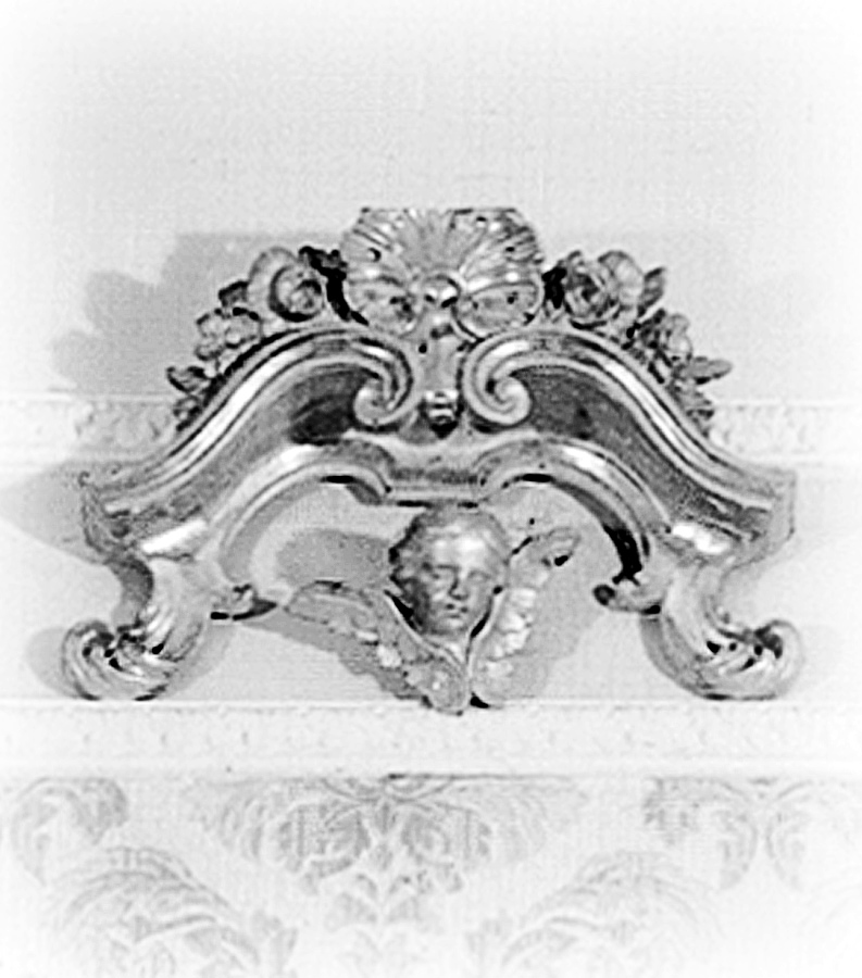 putto (cimasa) - manifattura emiliana (sec. XVII)