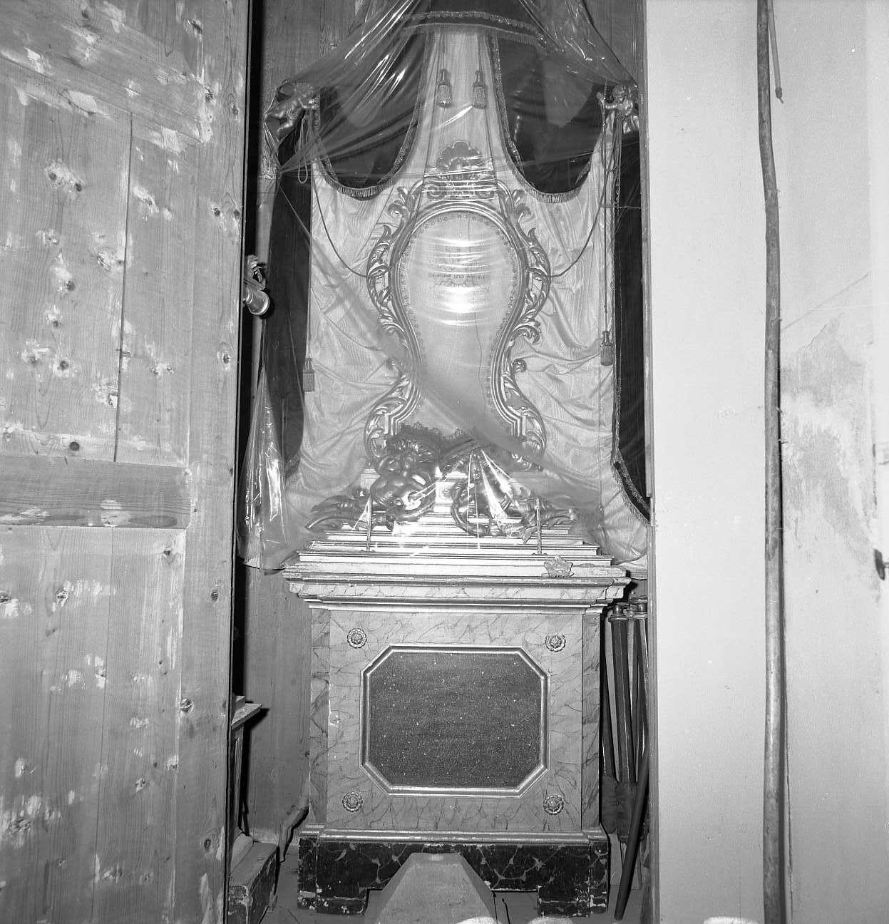 trono per esposizione eucaristica - bottega emiliana (sec. XIX)