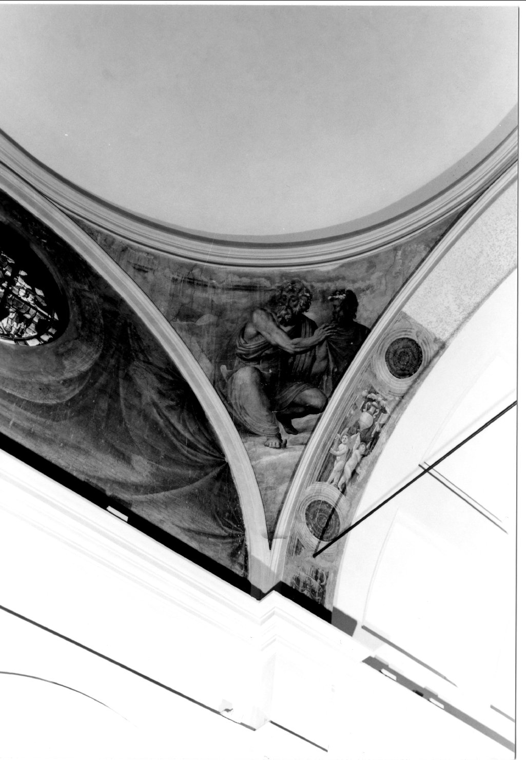 San Matteo Evangelista (dipinto, elemento d'insieme) di Settevecchi Ludovico (sec. XVI)