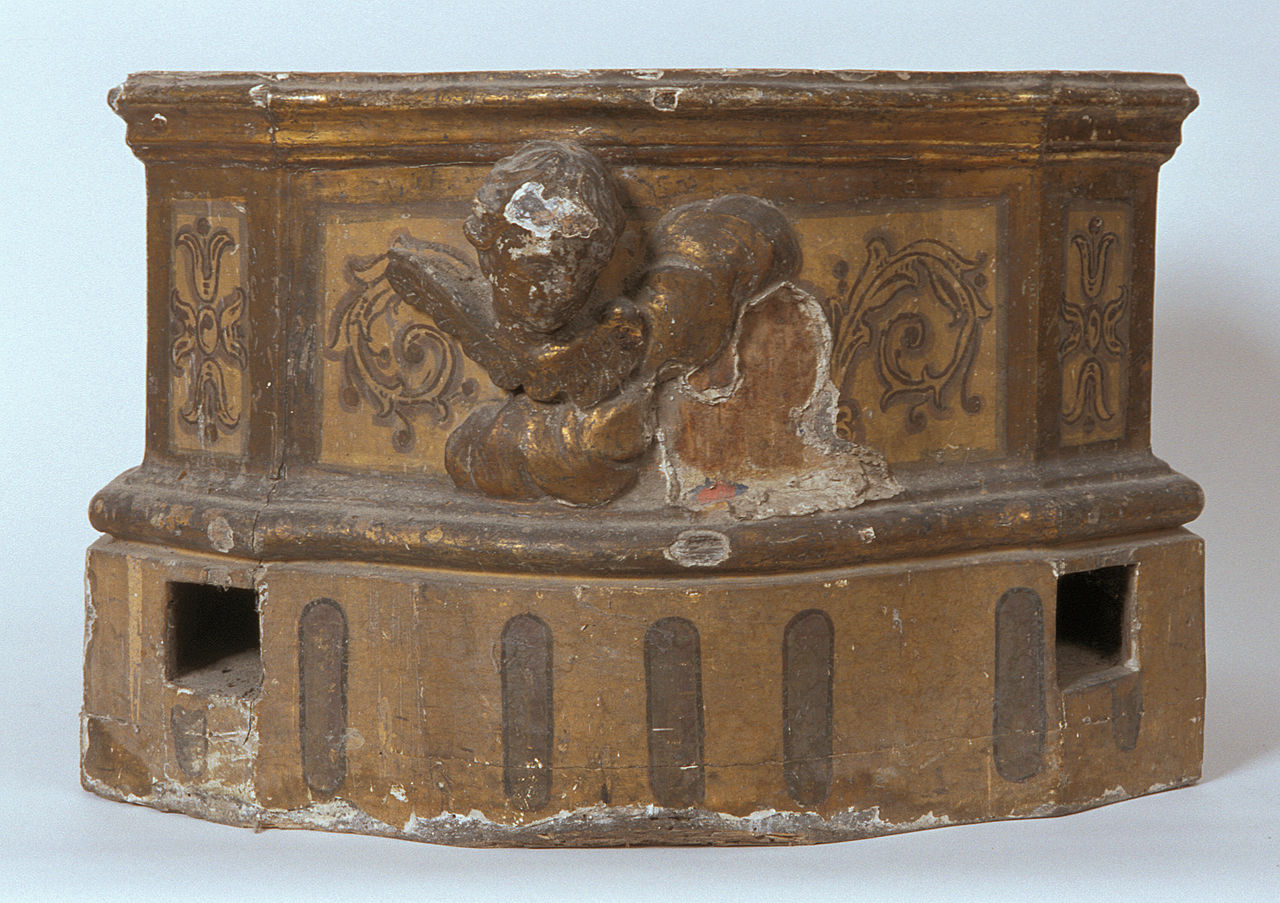 piedistallo di statua - ambito ferrarese (sec. XIX)