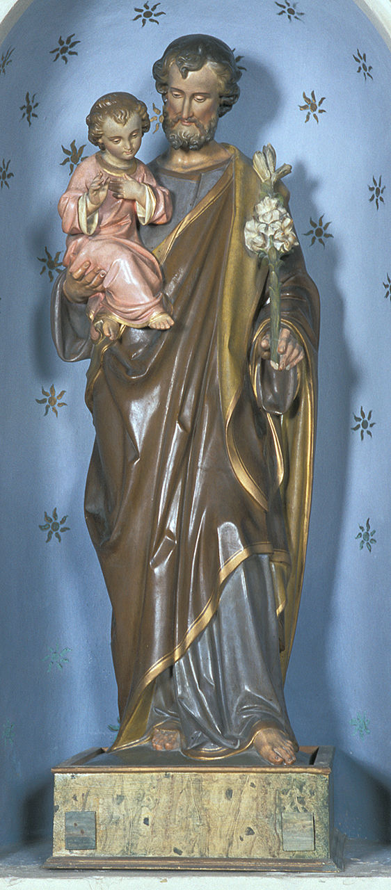San Giuseppe e Gesù Bambino (statua) - ambito italiano (prima metà sec. XX)