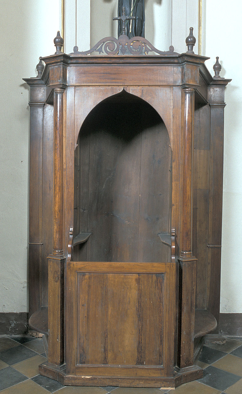 confessionale - ambito ferrarese (primo quarto sec. XIX)