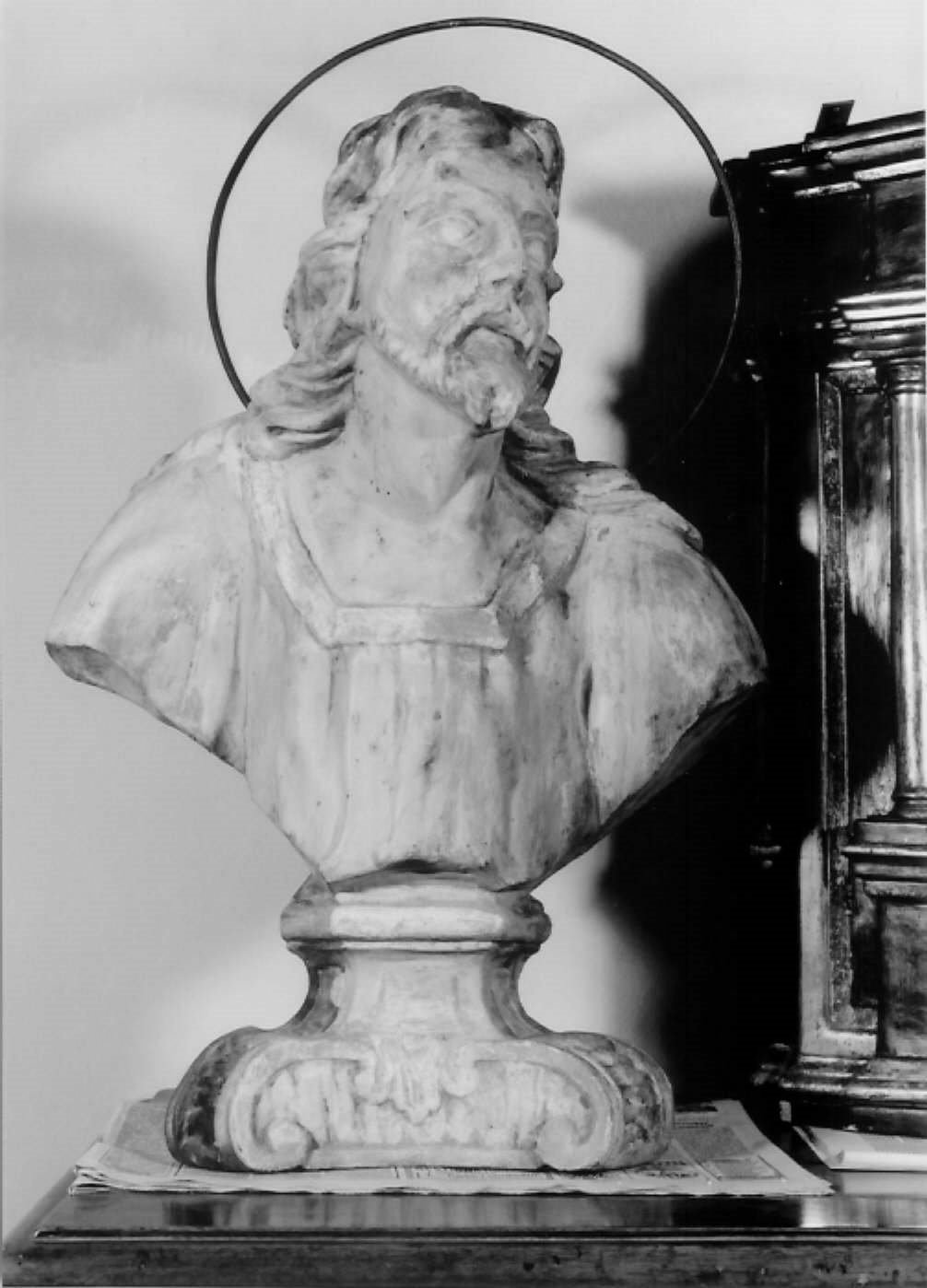 San Ludovico di Tolosa (busto) di Ferreri Andrea (sec. XVIII)