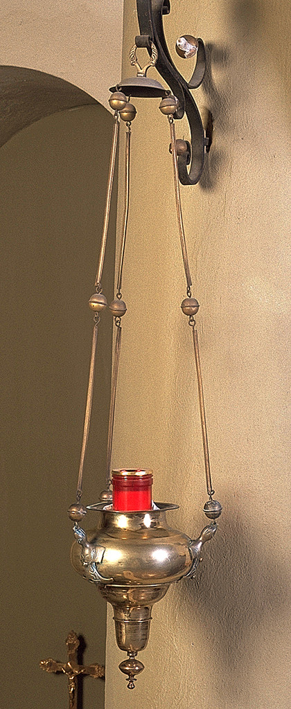 lampada pensile - manifattura ferrarese (prima metà sec. XVIII)