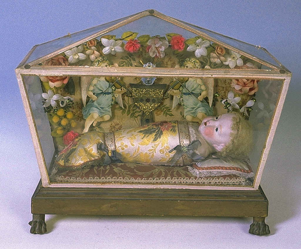 Maria Vergine bambina (statuetta devozionale) - manifattura ferrarese (ultimo quarto sec. XIX)