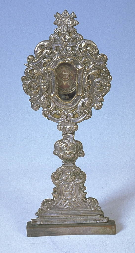 reliquiario - a ostensorio - manifattura ferrarese (prima metà sec. XIX)