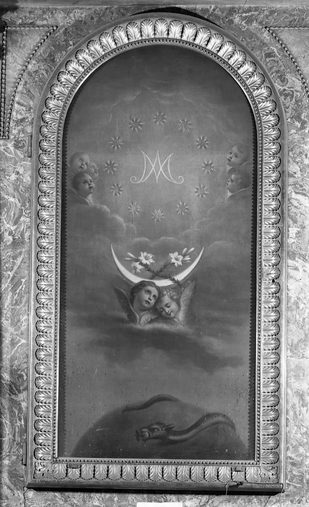 simboli mariani (dipinto) - ambito emiliano-romagnolo (sec. XIX)