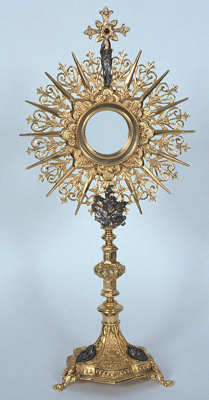 ostensorio - a raggiera - produzione italiana (sec. XX)