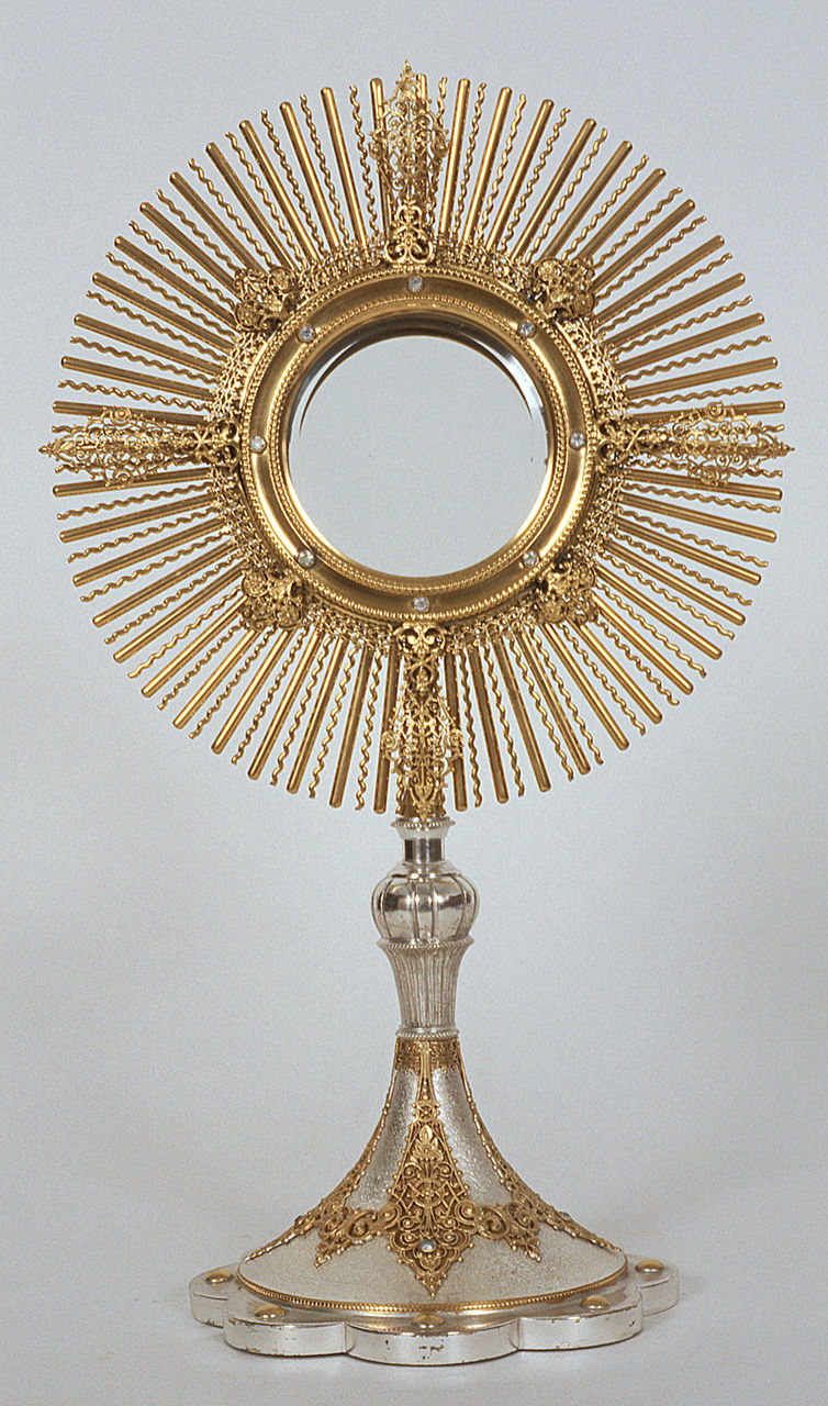 ostensorio - a raggiera - produzione italiana (sec. XX)