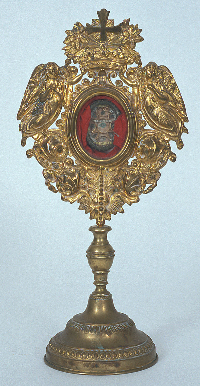 reliquiario - a ostensorio - produzione italiana (secc. XIX/ XX)