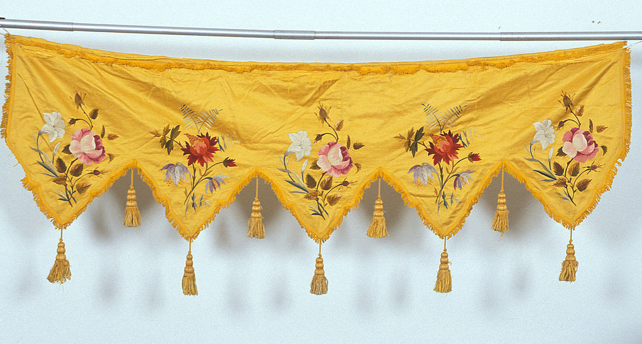 drappellone di baldacchino - manifattura italiana (primo quarto sec. XX)