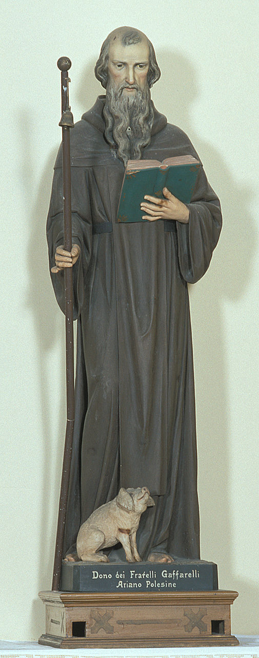 Sant'Antonio abate (statua processionale) - ambito italiano (sec. XX)