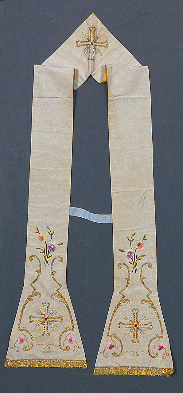 stola, elemento d'insieme - manifattura italiana (sec. XX)