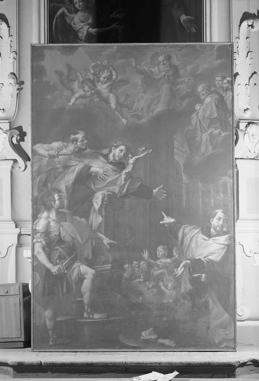 Padre eterno in gloria e Santi (dipinto) di Marchesi Giuseppe detto Sansone (sec. XVIII)