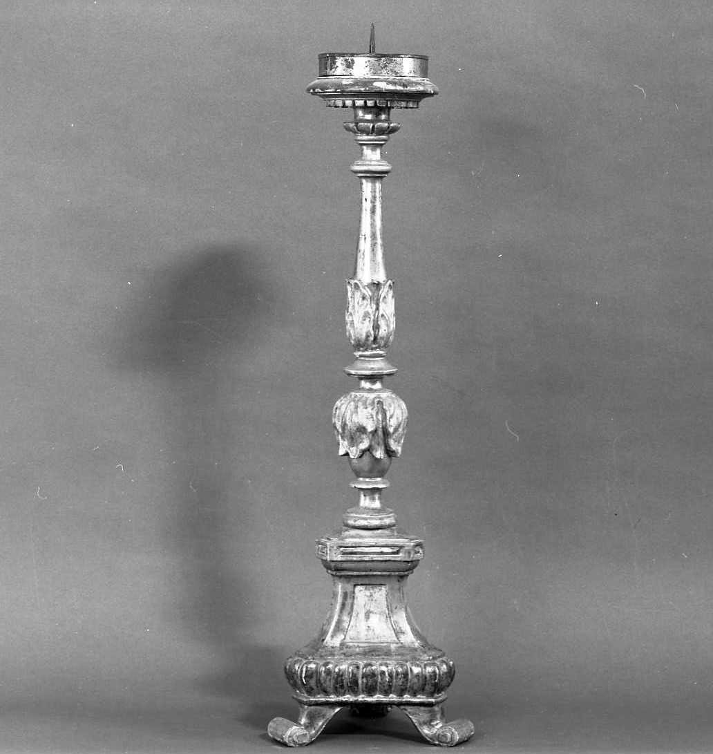 candeliere da chiesa, serie - bottega emiliano-romagnola (sec. XIX)