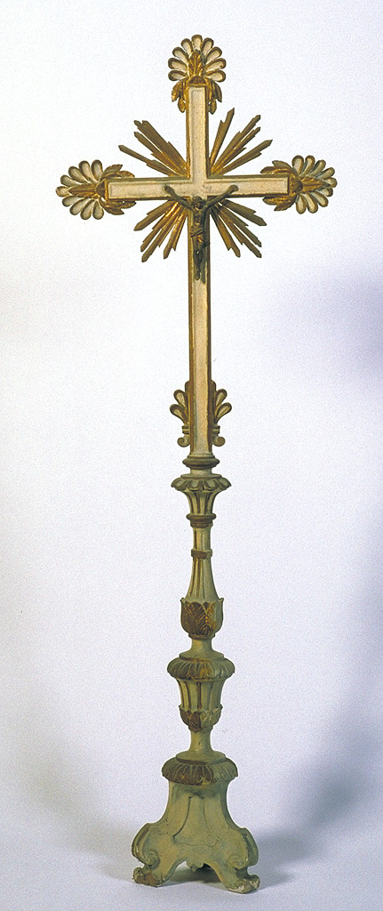croce d'altare, serie - manifattura ferrarese (secc. XVIII/ XIX)