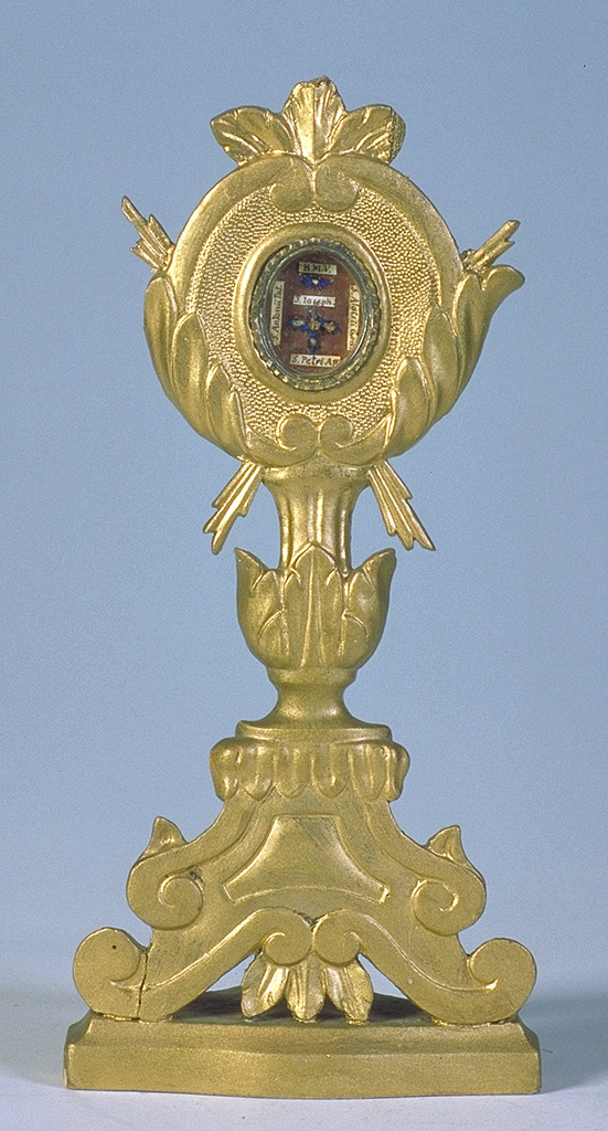 reliquiario - a ostensorio - manifattura ferrarese (seconda metà sec. XIX)