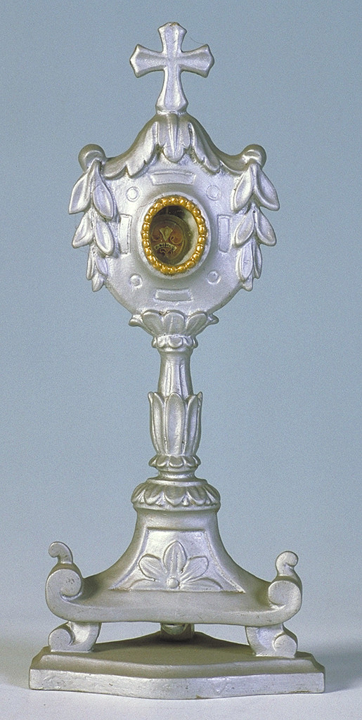 reliquiario - a ostensorio - manifattura ferrarese (seconda metà sec. XIX)