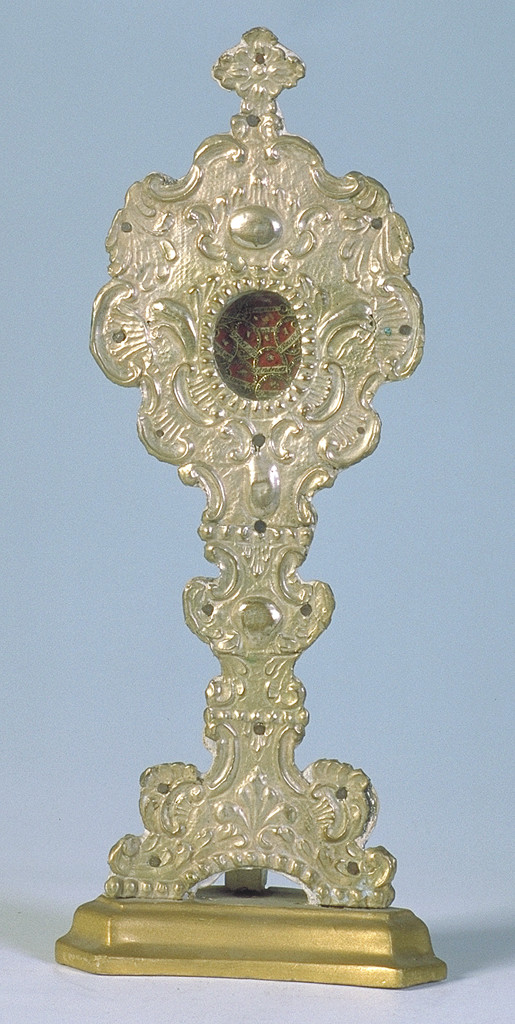 reliquiario - a ostensorio - manifattura ferrarese (seconda metà sec. XVIII)