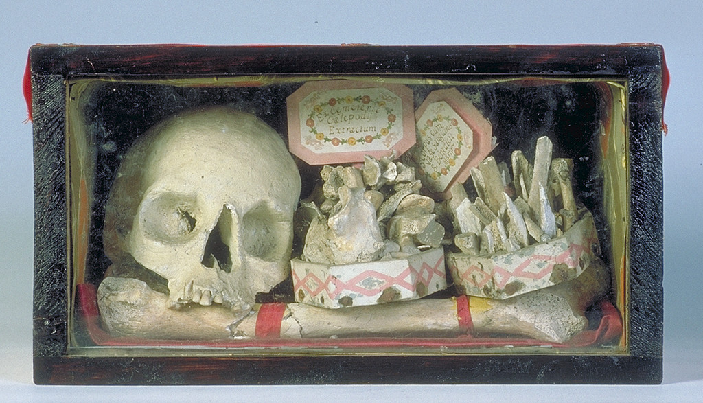 reliquiario a teca - a urna - manifattura ferrarese (seconda metà sec. XIX)