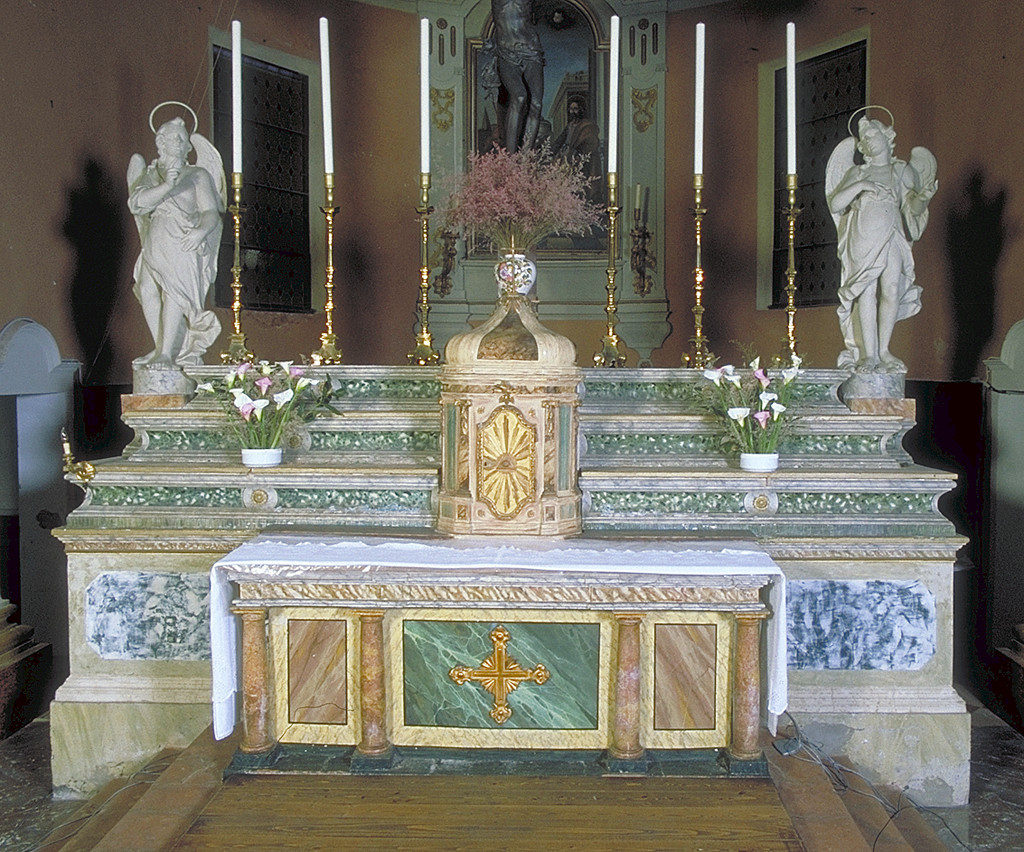 altare maggiore - manifattura ferrarese (prima metà sec. XIX)