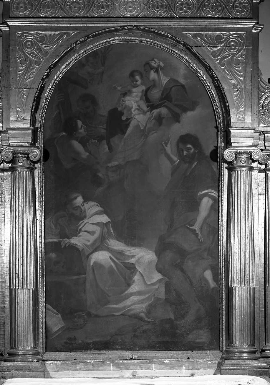 Madonna con Bambino e Santi (dipinto) di Gandolfi Gaetano (sec. XVIII)