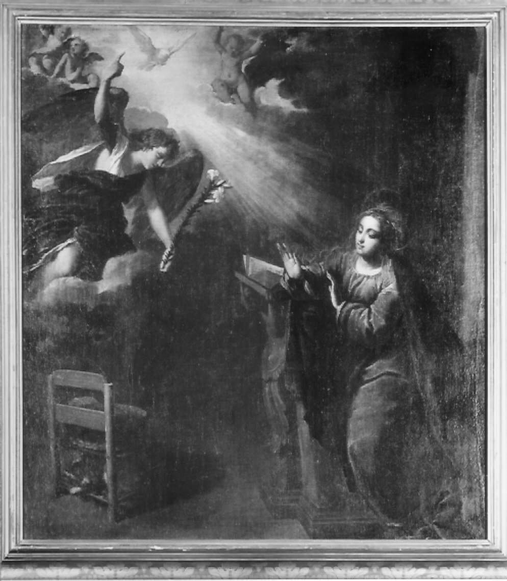 Annunciazione (dipinto) di Scarsella Ippolito detto Scarsellino (inizio sec. XVII)
