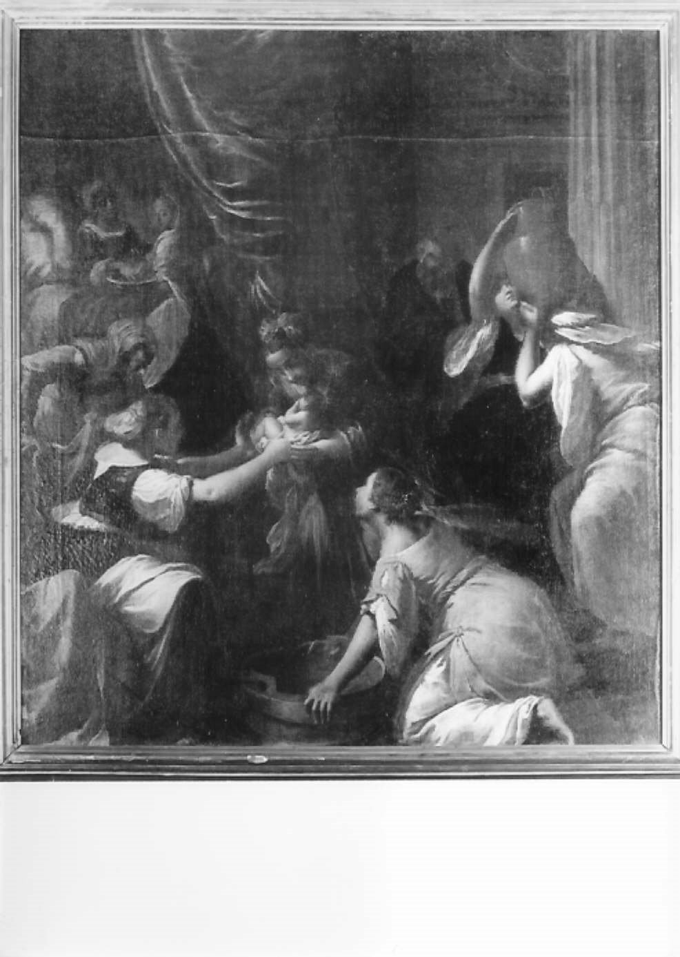 nascita di Maria Vergine (dipinto) di Scarsella Ippolito detto Scarsellino (inizio sec. XVII)