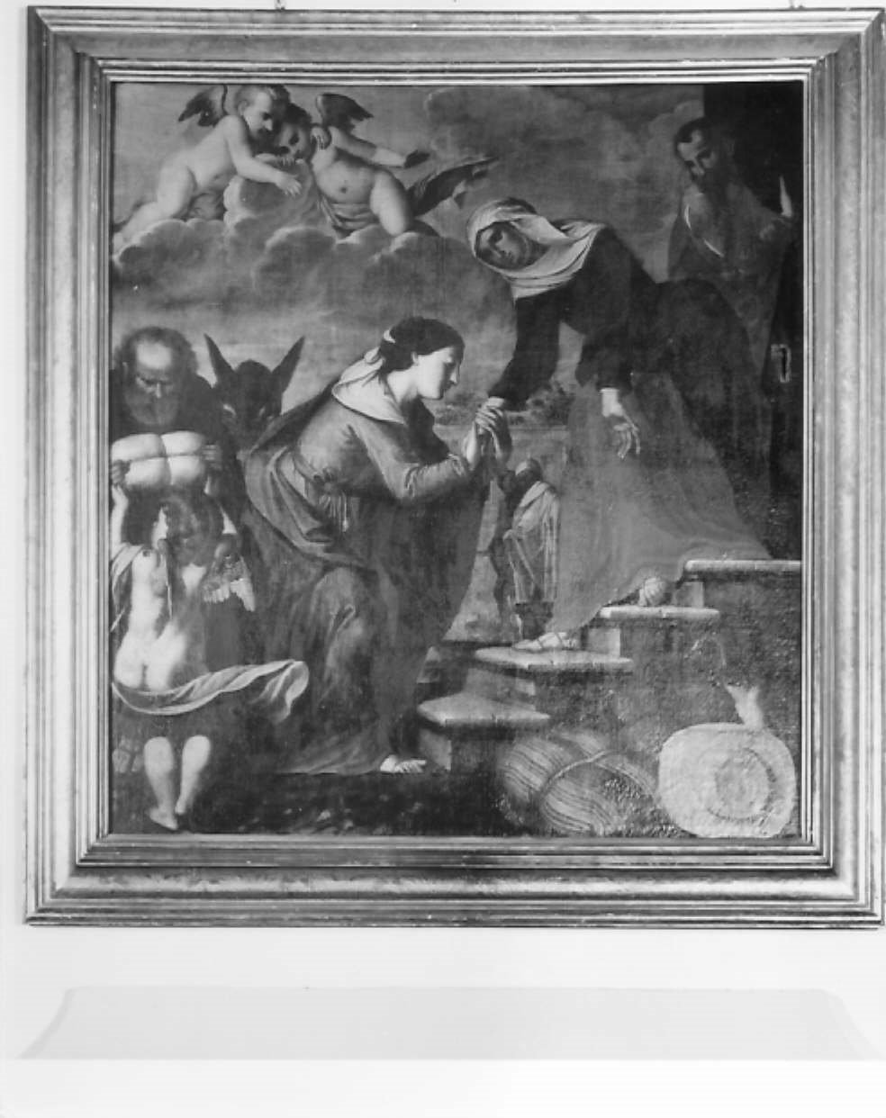 visitazione (dipinto) di Avanzi Giuseppe (seconda metà sec. XVII)