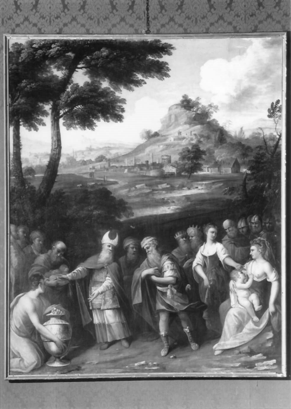 Unzione di David (dipinto) di Zola Giuseppe (prima metà sec. XVIII)