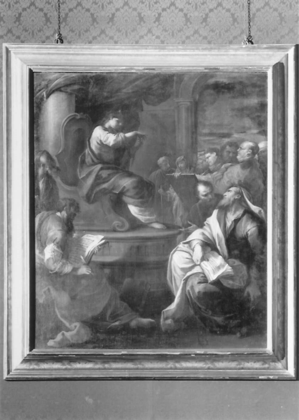 disputa di Gesù con i dottori nel tempio (dipinto) di Parolini Giacomo (sec. XVIII)