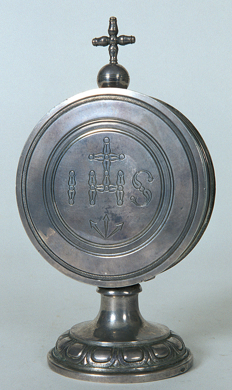 teca eucaristica - ambito emiliano (secondo quarto sec. XIX)