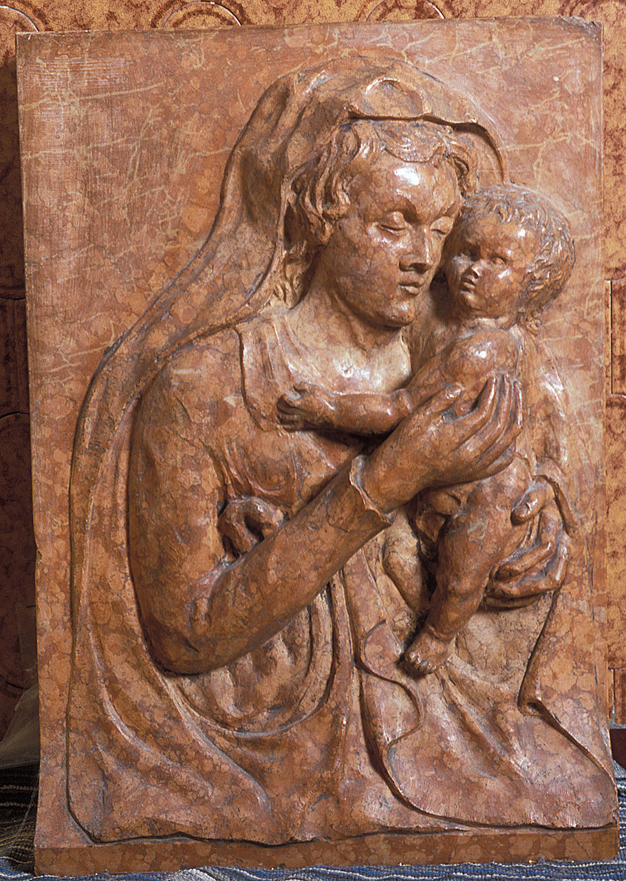 Madonna con Gesù Bambino (rilievo) - ambito italiano (secc. XIX/ XX)