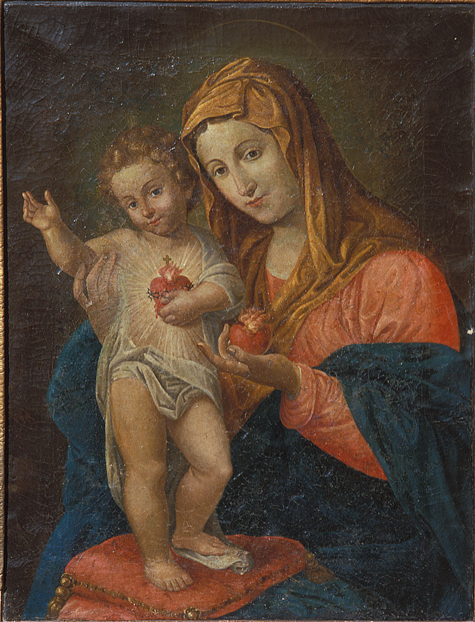 Sacro Cuore di Maria (dipinto) di Azzi Scipione (fine/inizio secc. XVIII/ XIX)