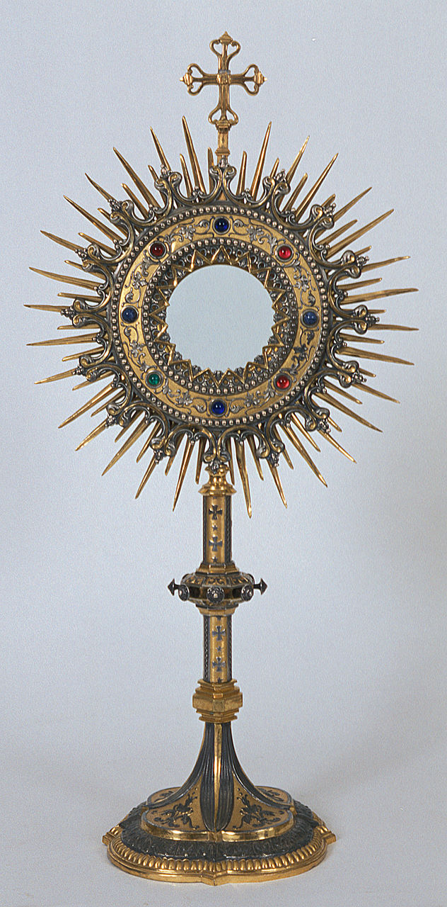 ostensorio - a raggiera - ambito emiliano (prima metà sec. XX)